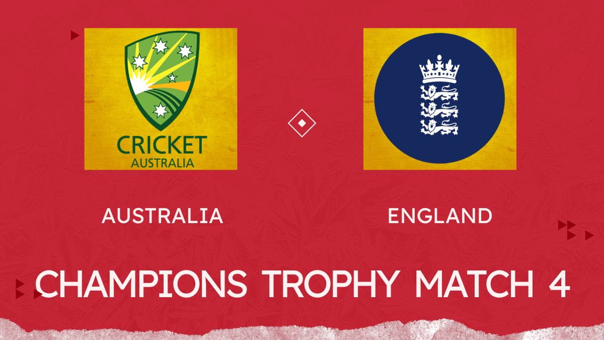 Australia vs England ICC Champions Trophy 2025 match preview and prediction with betting odds.