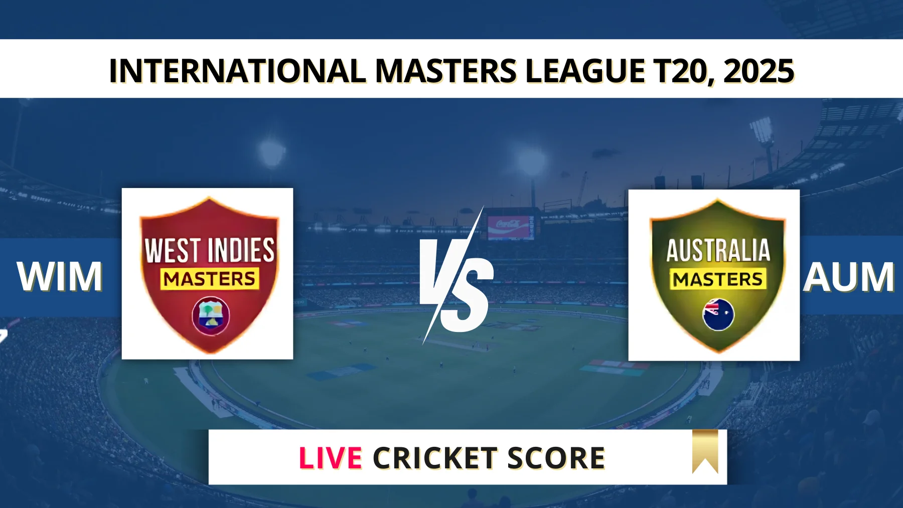 Australia Masters vs West Indies Masters IML 2025 – Live Streaming, Match Time & Venue Details