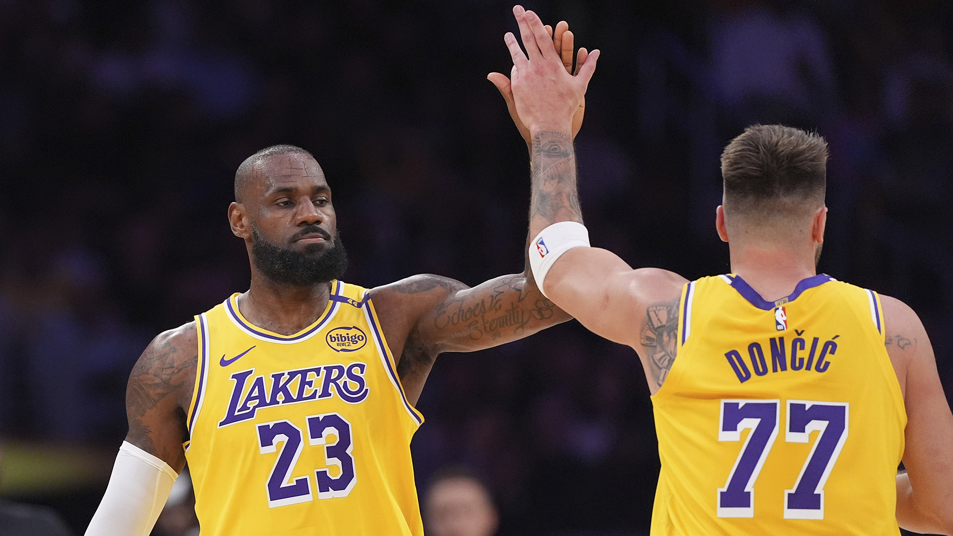 LeBron James and Luka Doncic injured during Lakers vs Celtics game – NBA 2025 season update