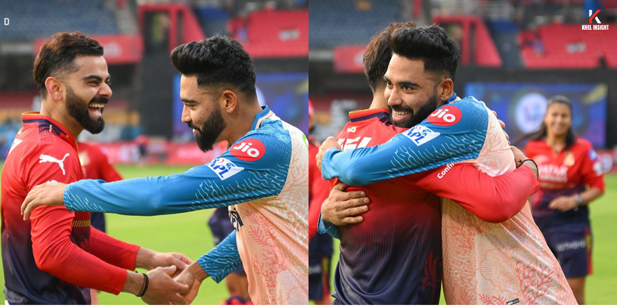Kohli and Siraj Meet in Practice session