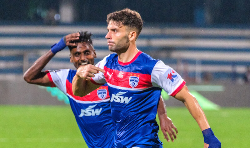 Javi-Hernandez-of-Bengaluru-FC-celebrates-after-scoring-the-winning-goal-against-EBFC-today-at-the-ISL-e1696440434837 From Chhetri to…? Top 5 All-Time Top Scorers for Bengaluru FC