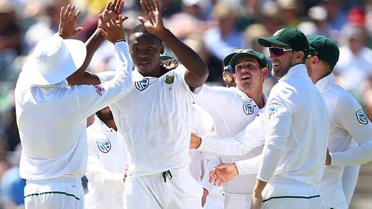 a group of people in white uniformsSouth Africa squad for WTC 2025 Final vs Australia