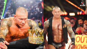 Randy Orton standing disappointed on WWE ramp after losing to Cody Rhodes at King of the Ring 2025