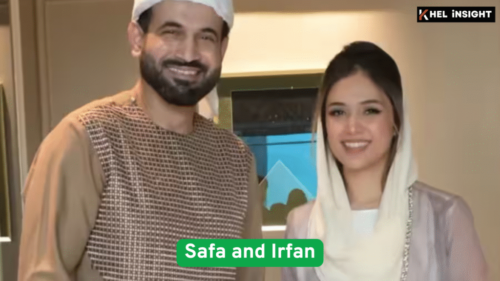 Safa-and-Irfan-1024x576 Top 10 Most Beautiful Wives of Indian Cricketers: WAGs, Careers & Lives (2025)