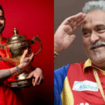 Vijay Mallya and virat Kohli celebrating RCB trophy winning after 18 years