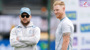 Ben Stokes and teammates celebrating England's record 378-run chase against India at Edgbaston, Bazball strategy success"