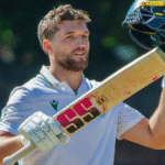 Wiaan Mulder celebrates after scoring historic unbeaten 367 vs Zimbabwe in Test cricket 2025