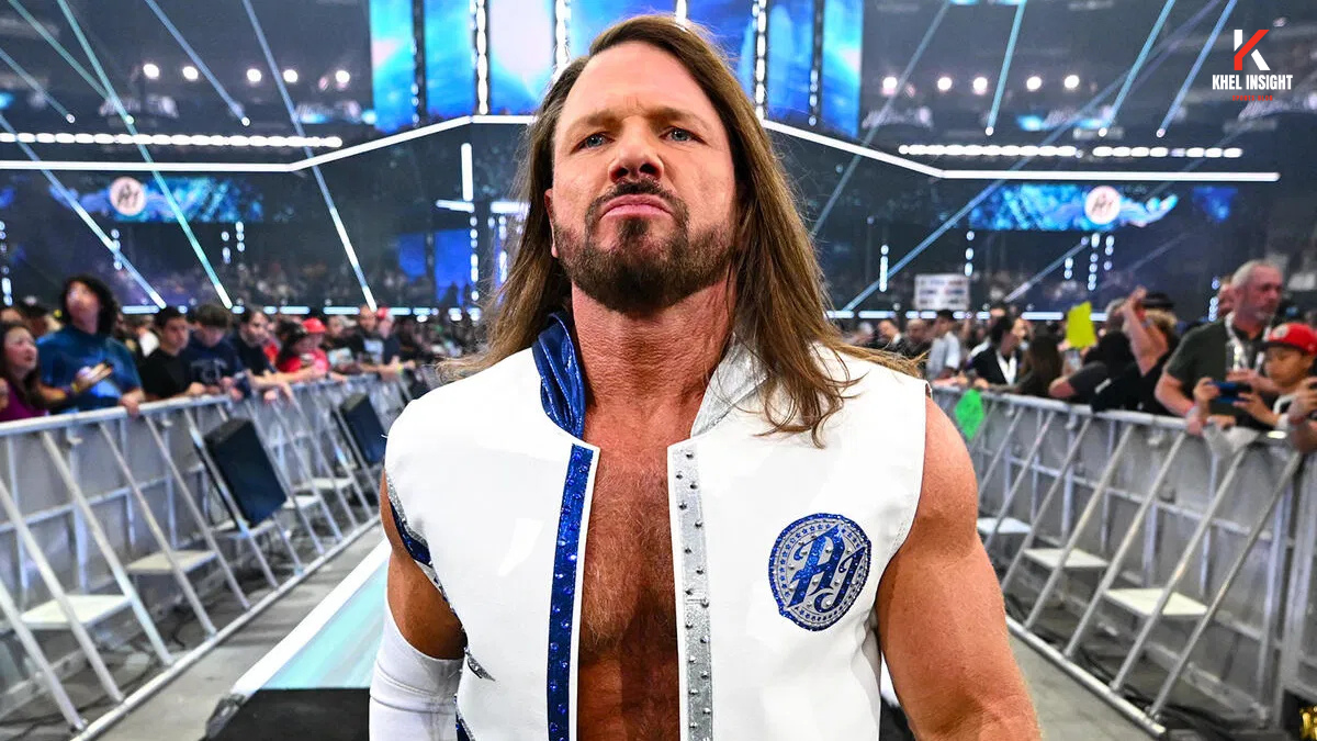 AJ Styles delivering Phenomenal Forearm during WWE match, contract extension announced