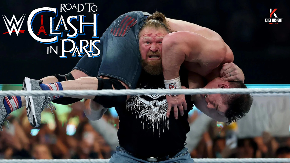 WWE Clash in Paris 2025 featuring John Cena, Cody Rhodes, Roman Reigns, and Seth Rollins