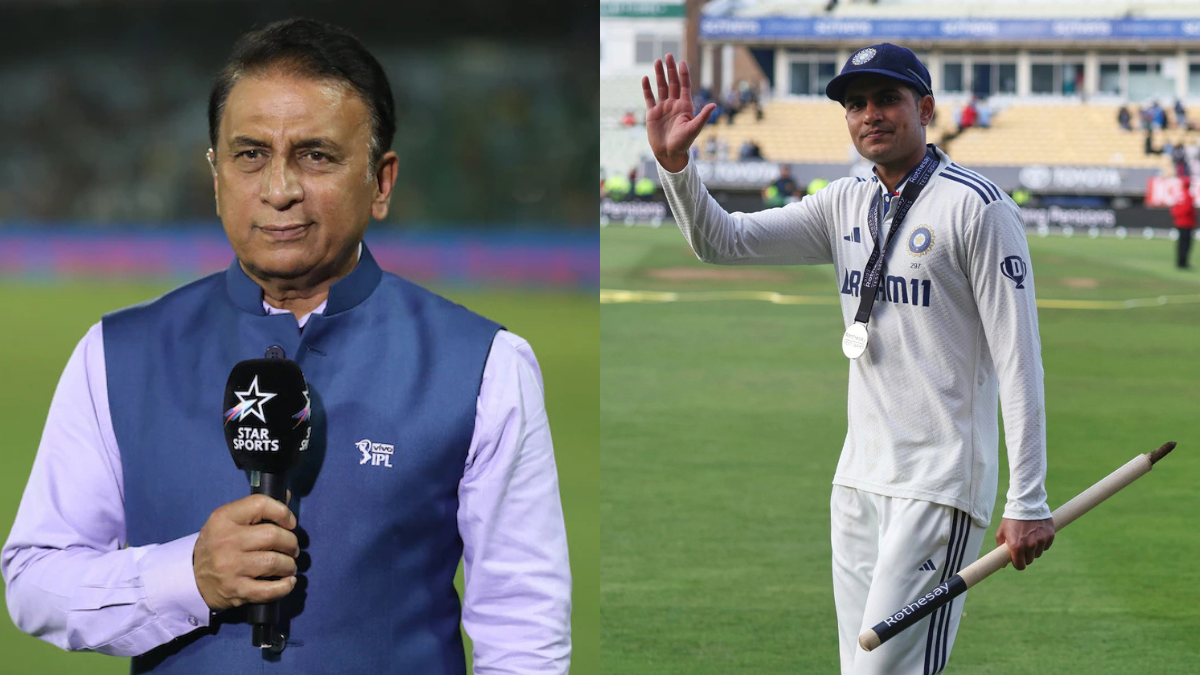 Shubman Gill in Indian Test jersey preparing to bat, Duleep Trophy 2025 captain