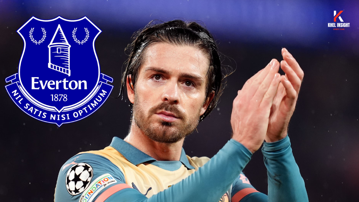 Jack Grealish wearing Everton colors after loan move from Manchester City