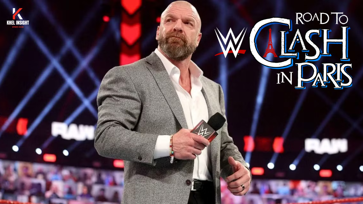 WWE Clash in Paris 2025 Poster with Roman Reigns, John Cena, and CM Punk