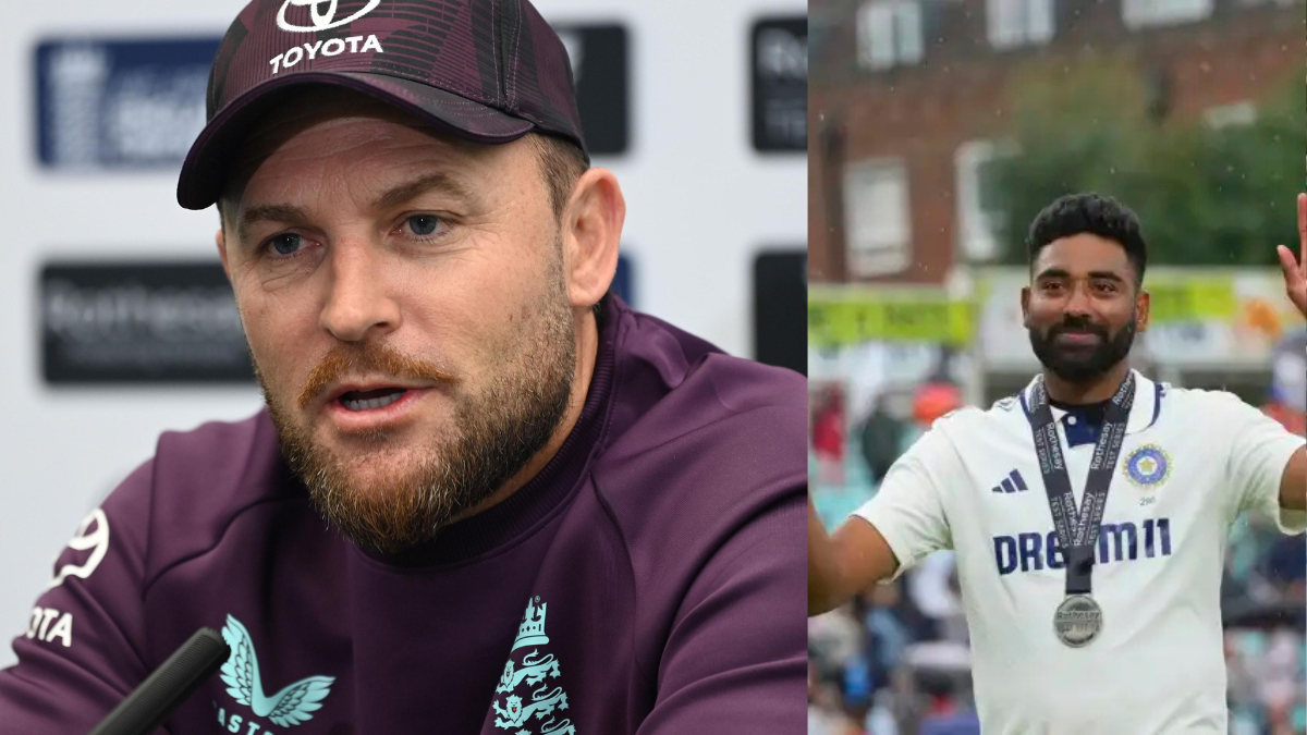 McCullum lauds Siraj after Oval Test heroics as India level series 2-2.
