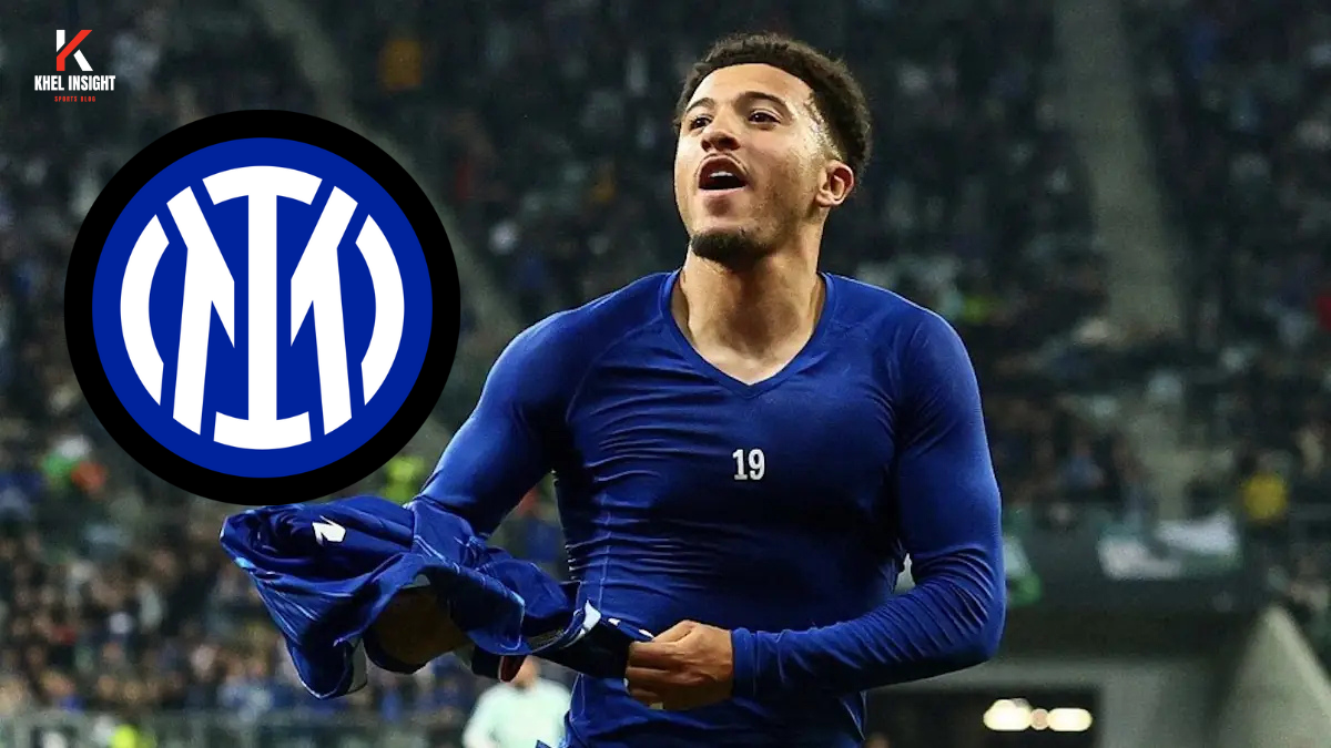 Jadon Sancho in Manchester United kit amid transfer links to Inter Milan